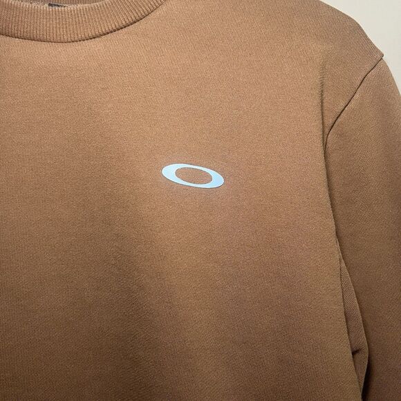 Oakley Regular Fit Long Sleeve Crew neck Sweatshirt Brown Size US Small - Picture 2 of 7